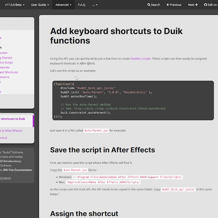 Free: Duik Ángela: Keyboard Shortcuts and the Duik API (en/fr) 5 (1)