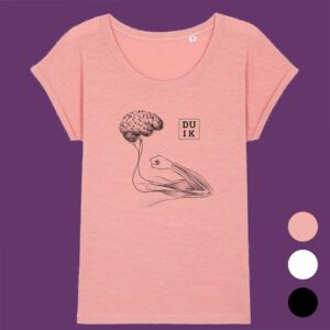 Duik Brain - Women Folded Sleeve T-shirt